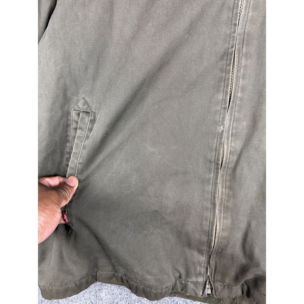 Levi's Canvas Utility Jacket Corduroy Collar Lined‎ Men's XL Green Detroit Style - Picture 6 of 14